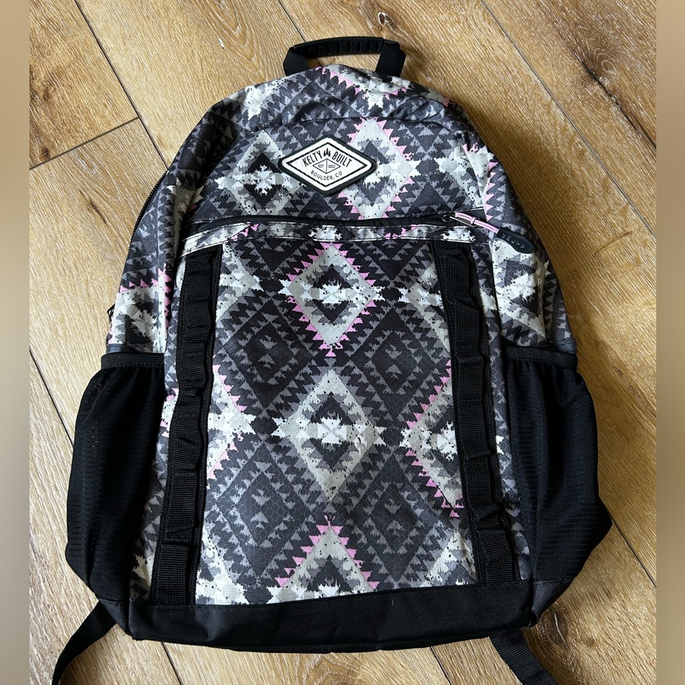 Kelty backpack black/gray/pink